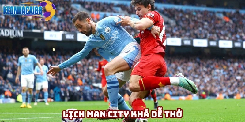 Lịch Man City ở 4 vòng cuối khá dễ thở