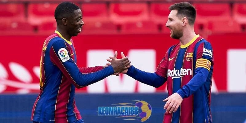 Ousmane Dembele trong màu áo Barcelona